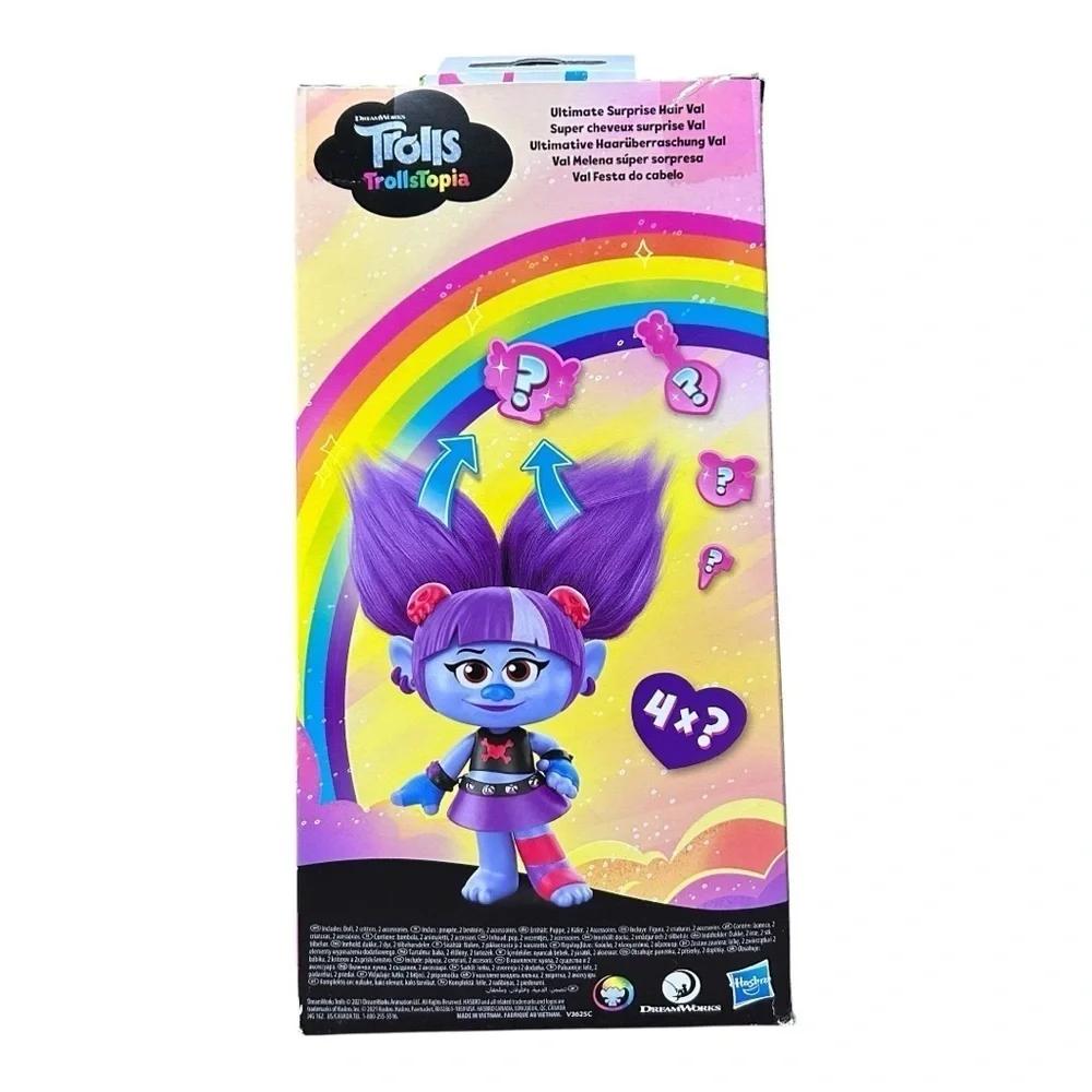 Trolls DreamWorksTopia Ultimate Surprise Hair Val Doll